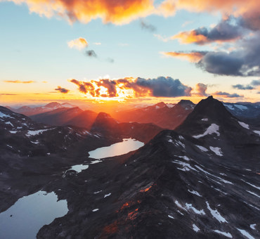 Sunset Above Jotunheimen