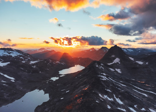 Sunset Above Jotunheimen